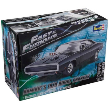 KIT PARA MONTAR REVELL VELOZES E FURIOSOS DOMINIC'S DODGE CHARGER 1970 1/25 122 PEÇAS REV 85-4319 14319